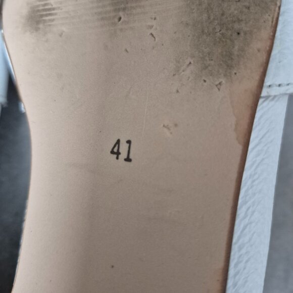 10 l'intervalle White Leather Buckle Loafers 41 - Picture 9 of 9